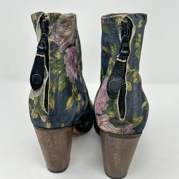 Rag & Bone Floral Newburyport Suede Ankle Boots, GUC, Size 7.5, MSRP $545 - Picture 12 of 12
